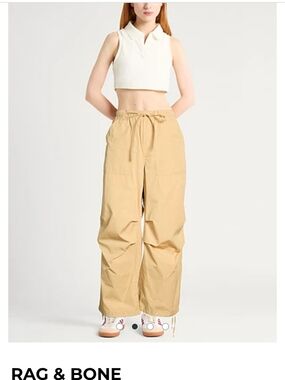 New With Tags rag & bone  Pale Yellow Cargo Drawstring Pants